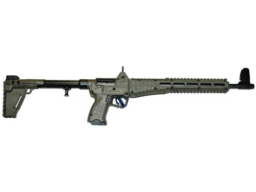 Kel-Tec SUB-2000 G2 Semi-Automatic Centerfire Rifle 9mm Luger 16.25" Barrel 15-Round for Glock 19 Magazine Blued and Green Collapsible 823466