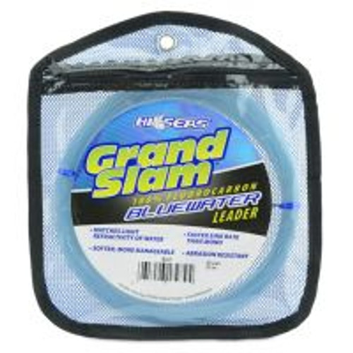 Hi-Seas Grand Slam Bluewater Fluorocarbon Leader 220lb 25yd Coil Blue edaac7b5282fa2bd38e28cf0363e6756