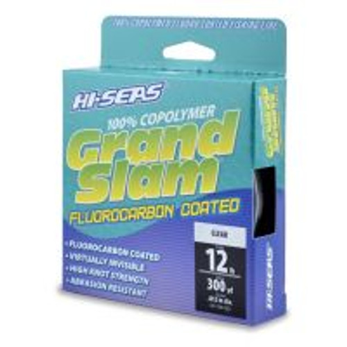 Hi-Seas GSF-F300-12CL Grand Slam Fluorocarbon Coated 12lb 300yds efce35914242732c9786ae895a707688