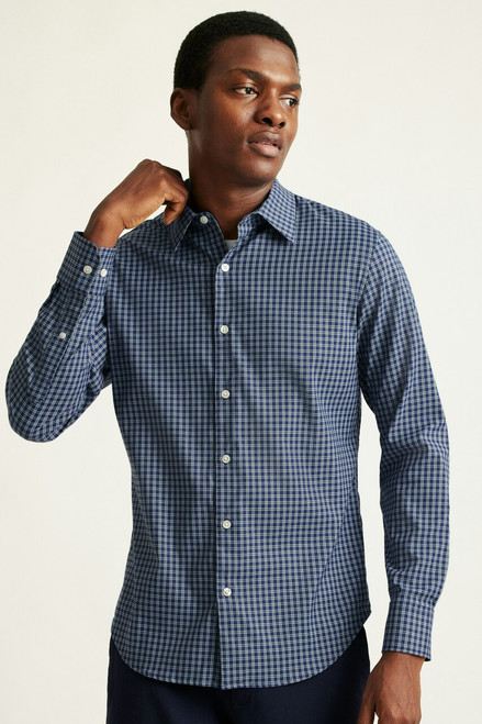 Tech Button Down Shirt CSHRT00514-navy blackstone plaid