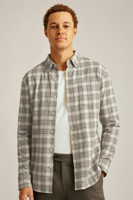 Everyday Lightweight Flannel Shirt CSHRT00595-khaki plaid