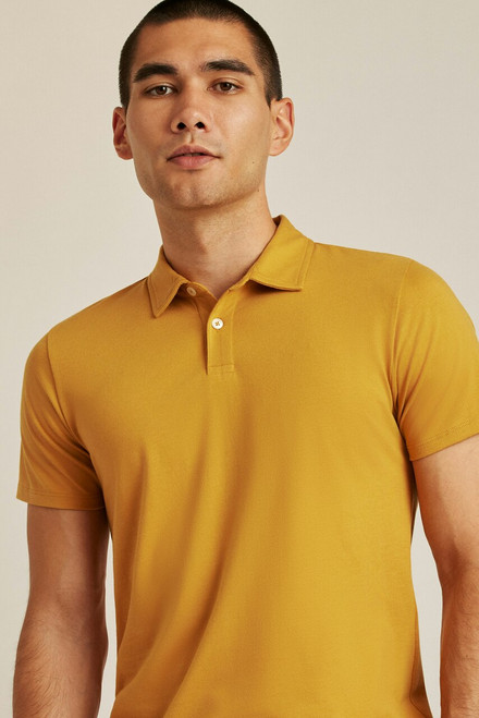 Pima Performance Polo KNITS00451-spicy brown mustard