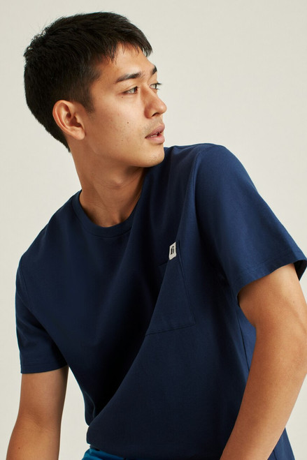 Short Sleeve Pocket Tee CSHRT00625-navy blue