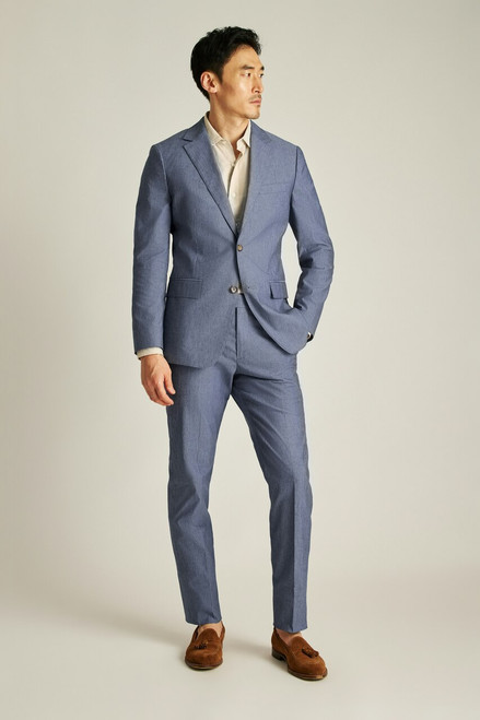 Portuguese Stretch Chambray Suit bundle-725