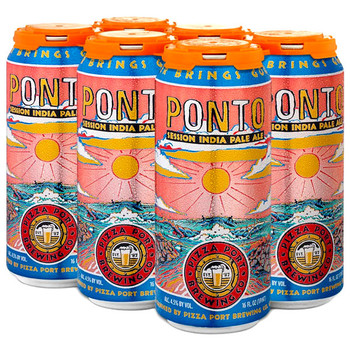 Pizza Port Brewing Ponto Sessionable IPA 12oz 6 Pack Cans Pizza Port Brewing Ponto Sessionable IPA 12oz 6 Pack Cans