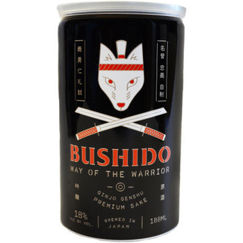 Bushido Way of the Warrior Ginjo Genshu Sake 180ml Can Bushido Way of the Warrior Ginjo Genshu Sake 180ml Can
