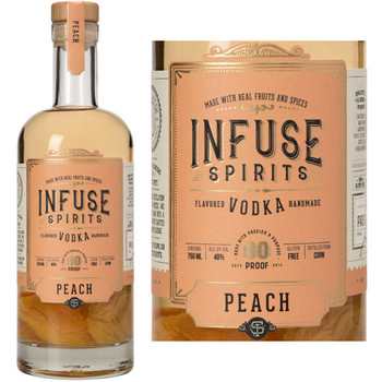 Infuse Spirits Peach Vodka 750ml Infuse Spirits Peach Vodka 750ml