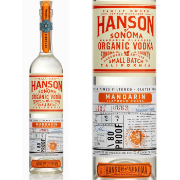 Hanson of Sonoma Mandarin Organic Vodka 750ml Hanson of Sonoma Mandarin Organic Vodka 750ml
