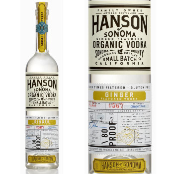Hanson of Sonoma Ginger Organic Vodka 750ml Hanson of Sonoma Ginger Organic Vodka 750ml