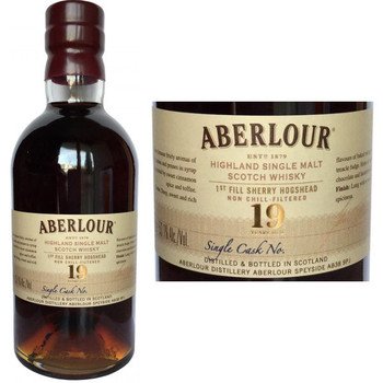 Aberlour 19 Year Old Single Cask Highland Single Malt Scotch 750ml Aberlour 19 Year Old Single Cask Highland Single Malt Scotch 750ml