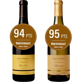 Gary Farrell Russian River Pinot Noir/Chardonnay 2 Bottle Combo Gary Farrell Russian River Pinot Noir/Chardonnay 2 Bottle Combo