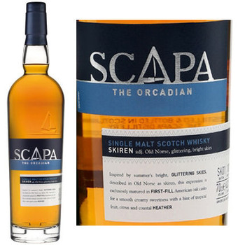 Scapa The Orcadian Skiren Single Malt Scotch 750ml Scapa The Orcadian Skiren Single Malt Scotch 750ml