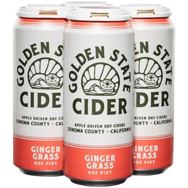 Golden State Gingergrass Hard Cider 16oz 4 Pack Cans