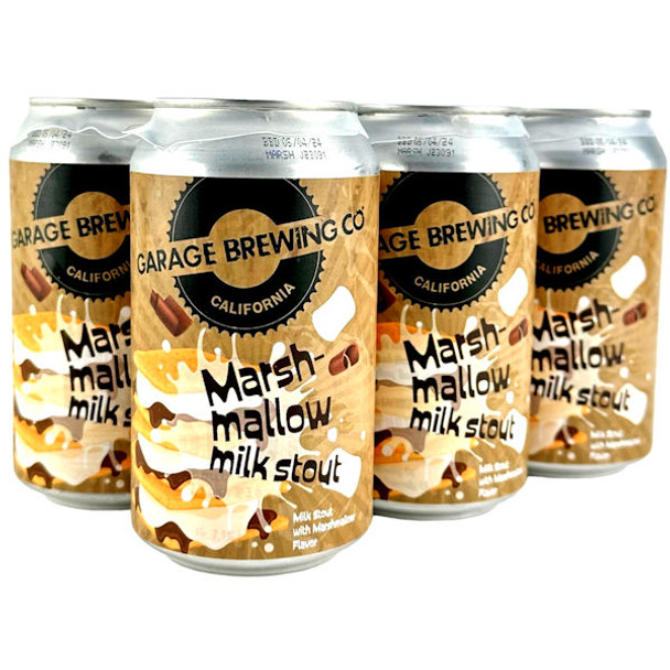 Garage Brewing Mashmallow Milk Stout 12oz 6 Pack Cans