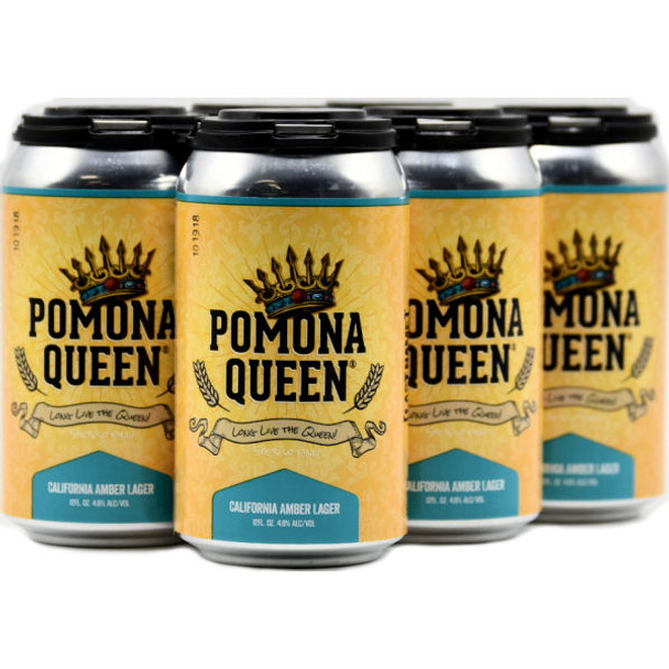 Last Name Pomona Queen California Amber Lager 12oz 6 Pack Cans