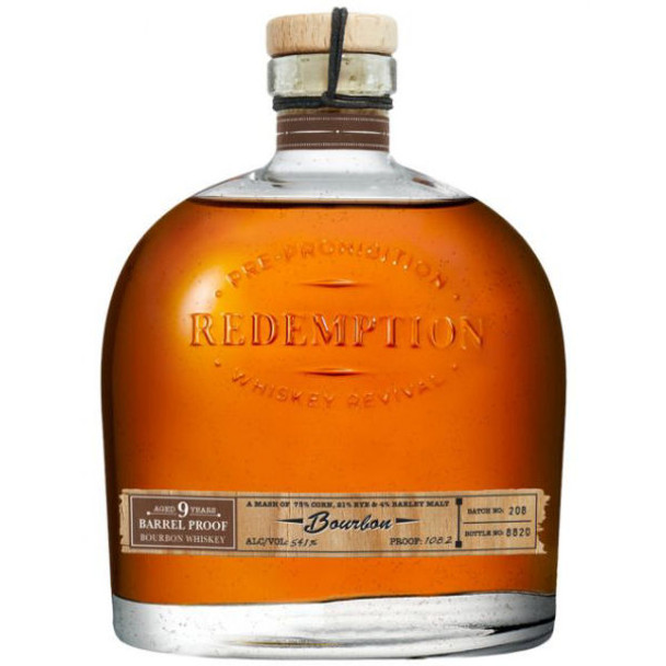 Redemption 9 Year Old Barrel Proof Bourbon Whiskey 750ml