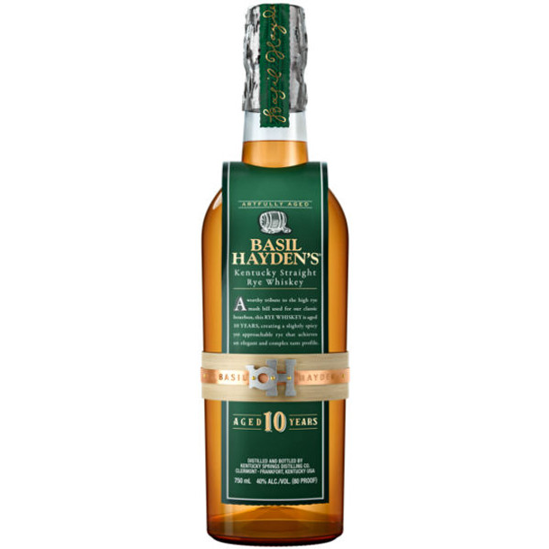 Basil Hayden 10 Year Old Kentucky Straight Rye Whiskey 750ml