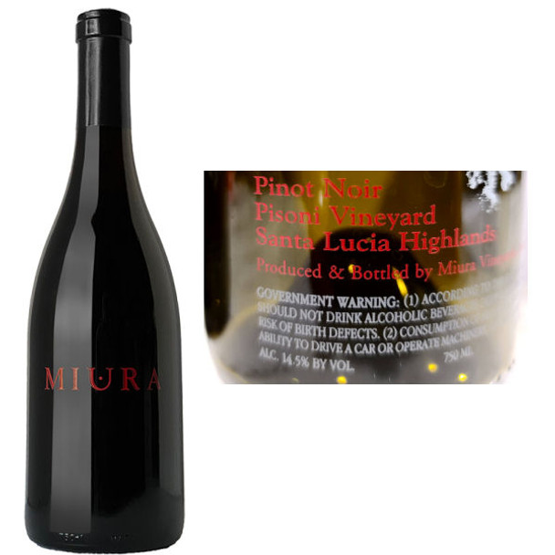 Miura Pisoni Vineyard Santa Lucia Highlands Pinot Noir