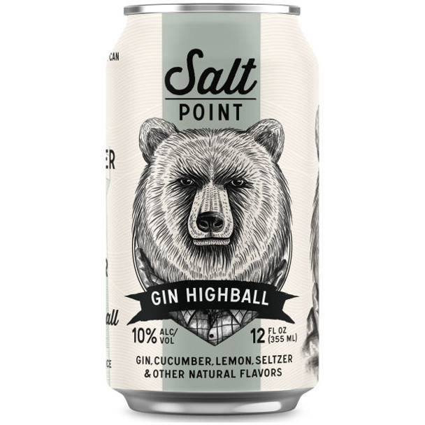 Salt Point Gin Highball Ready-To-Drink 4-Pack 12oz Cans