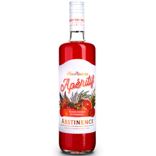 Abstinence Apertif Blood Orange Bittersweet Non Alcoholic Spirit 750ml