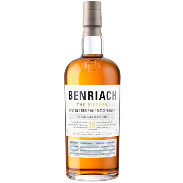 Benriach The Sixteen 16 Year Old Speyside Single Malt Scotch 750ml