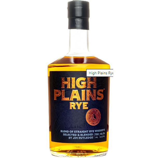 J.W. Rutledge High Plains Blend of Straight Rye Whiskey 750ml