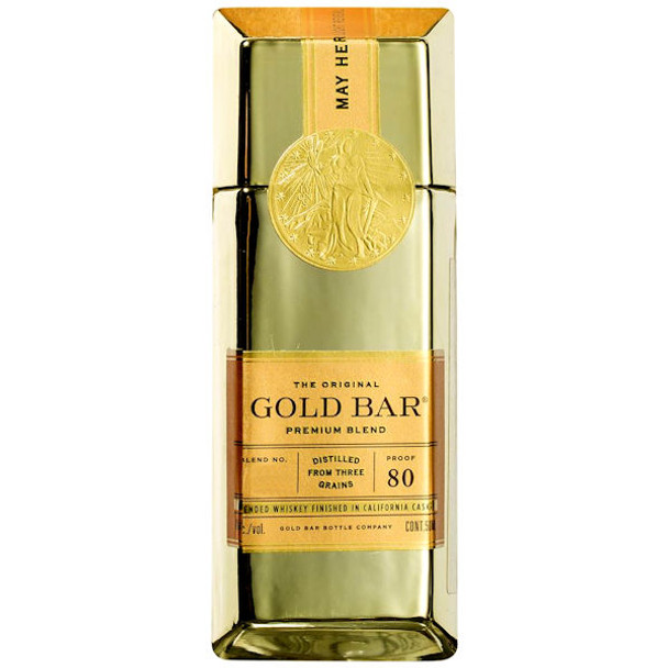 50ml Mini Gold Bar California Cask Finished Blended American Whiskey