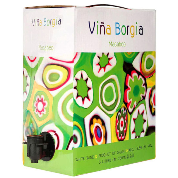 Bodegas Borsao Vina Borgia Macabeo White Wine 3L