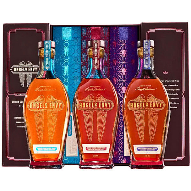 Angel's Envy Cellar Collection Series Volumes-1-3 Bourbon Whiskey 375ml
