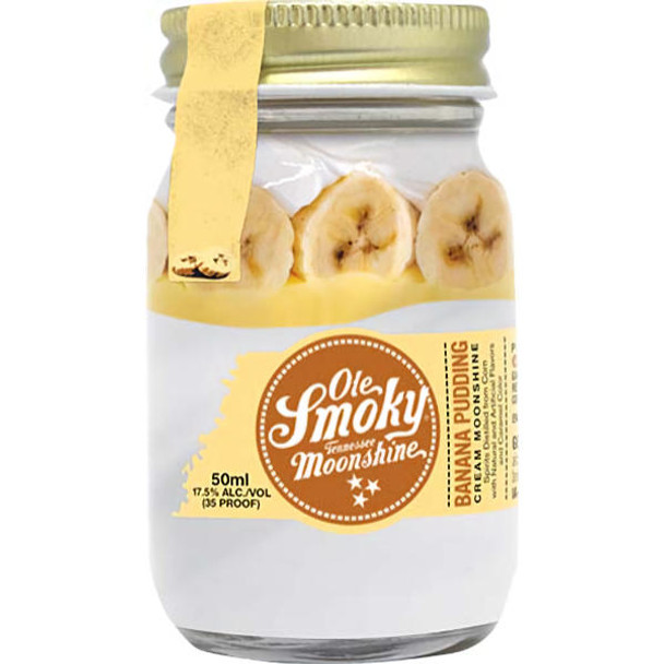 50ml Mini Ole Smoky Tennessee Banana Pudding Cream Moonshine