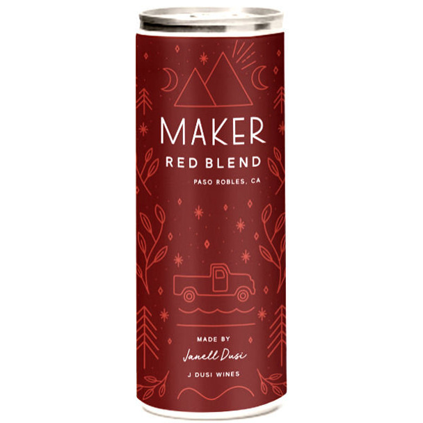 Maker by J. Dusi Paso Robles Red Blend 250ml Can