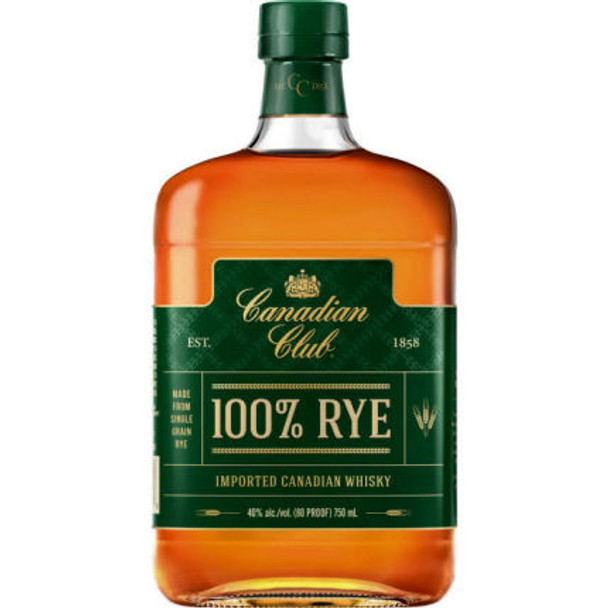 Canadian Club 100% Rye Canadian Whisky 750ml