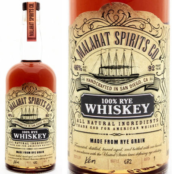 Malahat Spirits 100% Rye Whiskey 750ml