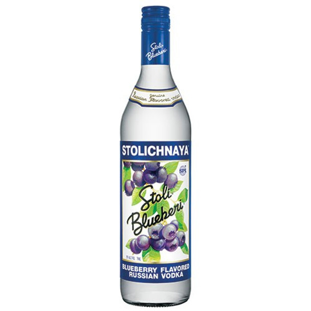 Stolichnaya Blueberi Flavored Russian Vodka 750ml