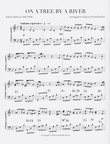 Image: the first page of the score of "On a Tree by the River" by Arthur Sullivan, arranged for harp by Daniel Burton. The piece is played in 6/8 time with two flats. Image: the first page of the score of "On a Tree by the River" by Arthur Sullivan, arranged for harp by Daniel Burton. The piece is played in 6/8 time with two flats.