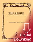 Pachelbel/Owens: Trio and Gigue for Flute, Cello and Harp (Digital Download) Pachelbel/Owens: Trio and Gigue for Flute, Cello and Harp (Digital Download)
