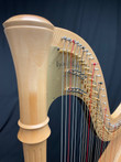 Style 85 Natural Finish Petite 40 string harp SN14652 year 2001