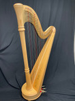 Style 85 Natural Finish Petite 40 string harp SN14652 year 2001