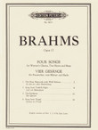 Brahms: Four Songs for Women's Chorus, Two Horns and Harp