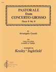 Corelli: Pastorale from Concerto Grosso (two flutes & harp/piano)