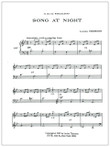 Thomson: Song at Night