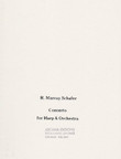 Schafer: Concerto for Harp and Orchestra(Harp part) (Study Score)