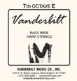 Vanderbilt Standard Bass Wire 7th octave E