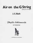 Bach/Schlomovitz: Air on the G String- USED COPY SHOPWORN