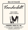 Vanderbilt Standard Bass Wire 6th octave E