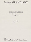 Children at Play
This is a charming, energetic and fun piece with beautiful idiomatic harp writing and the early twentieth-century French coloristic harmonies. In this piece Grandjany depicts the joy of children’s playing vividly. One can almost hear children joking, laughing, and running around playing hide and seek. The section in high register sounds like a music box, which reminds us of the most endearing childhood memory. The sweet and merry music are however often interrupted by the military drum rolls and trumpet fanfare. One wonders if the composer is depicting children playing soldiers or their playing was interrupted by the real soldiers as the composer had to experience the WWI and WWII during his life time. This leaves some imagination for interpretation. Overall it is a great piece of music and often a required repertoire for international competitions.