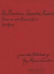 Cambern: Un Flambeau, Jeanette, Isabel from an old French Carol for harp