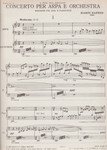 Zafred: Concerto Per Arpa e Orchestra (piano reduction)