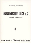 Cantarelli: Monodimensione Lirica n. 2