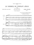 Busser: Le Sommeil de L'Enfant Jesus, Berceuse pour la Nuit de Noel No.3 (violin or cello, harp or piano and organ)